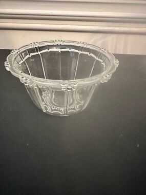 KIG vintage Clear Decorative Glass Bowl